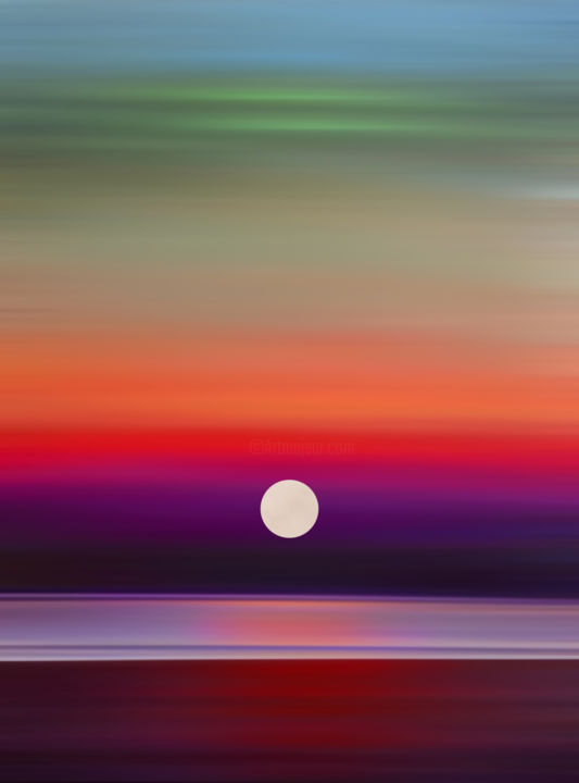 Arts numériques intitulée "Sunset Colors" par Angel Estevez, Œuvre d'art originale, Travail numérique 2D