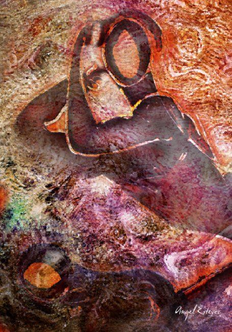 Digital Arts titled "Dancers" by Angel Estevez, Original Artwork, Digital Painting