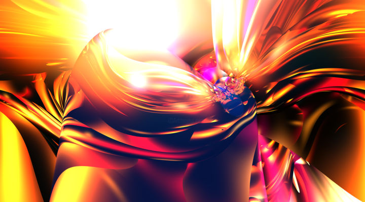 Arte digital titulada "Abstract 156" por Angel Estevez, Obra de arte original, Modelado 3D