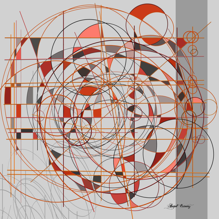 Arts numériques intitulée "Composição abstrata…" par Angel Estevez, Œuvre d'art originale, Modélisation 3D