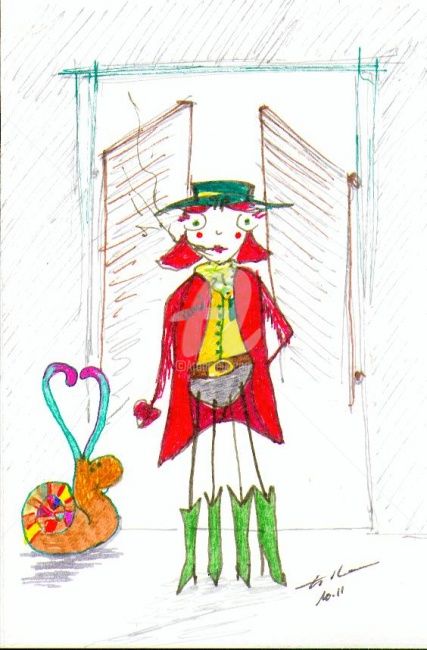 Drawing titled "CalamityCOXI Escarg…" by Esther, Original Artwork