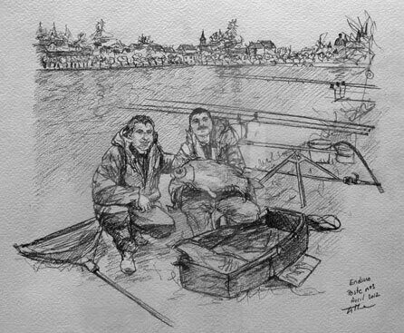 Enduro Poste 3 - Drawing, 30x20 cm ©2012 by Esther -