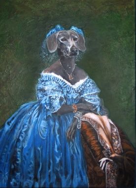 Peinture intitulée "Duchesse" par Julienne Establet, Œuvre d'art originale