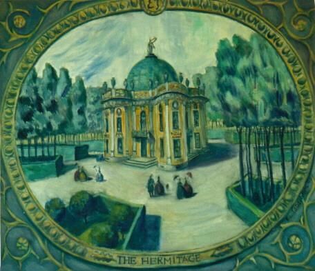Painting titled "The Hermitage." by Edward Tabachnik, Original Art, Oil