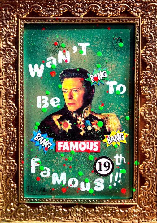 Painting titled "WANT TO BE FAMOUS I…" by Ethan Bang-Bang, Original Artwork