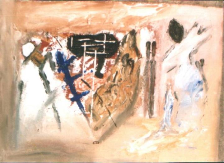 Painting titled "No Title" by Edinedi Essiomle, Original Artwork