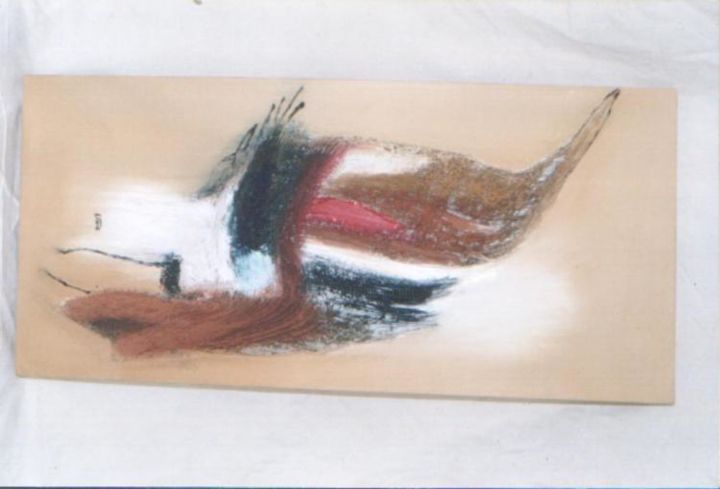 Painting titled "L'aigle" by Edinedi Essiomle, Original Artwork