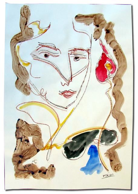 Peinture intitulée "G" par Ethel Muniz, Œuvre d'art originale