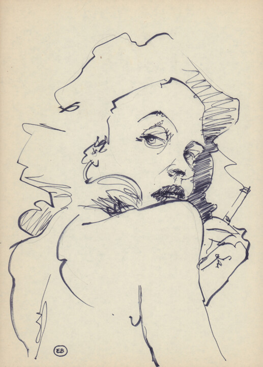 Drawing titled "A665 Marie" by Etienne Bonnet, Original Artwork, Graphite