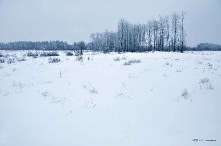 Photographie intitulée "Paysage d'hiver" par Etienne Coumanne, Œuvre d'art originale