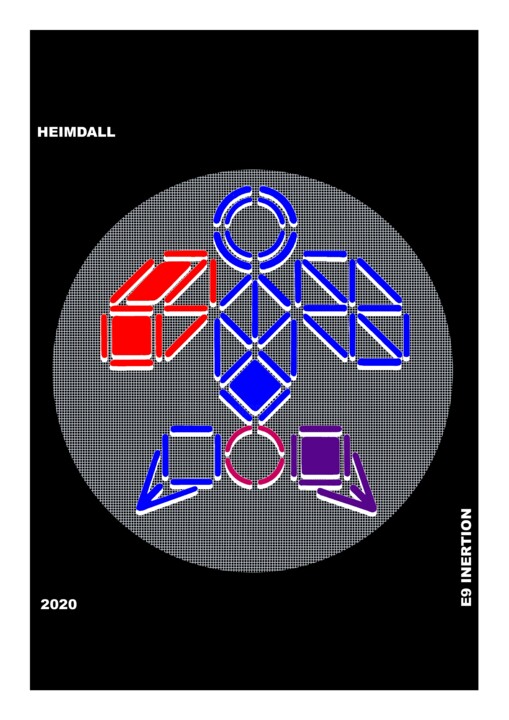 数字艺术 标题为“HEIMDALL” 由Etienne Frouin (E9 Inertion), 原创艺术品, 2D数字工作