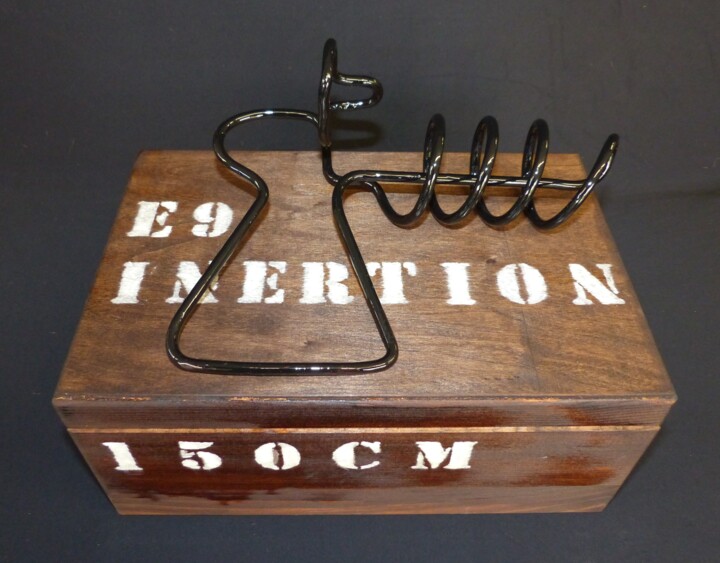 Sculpture intitulée "150CM8, un micro sp…" par Etienne Frouin (E9 Inertion), Œuvre d'art originale, Métaux