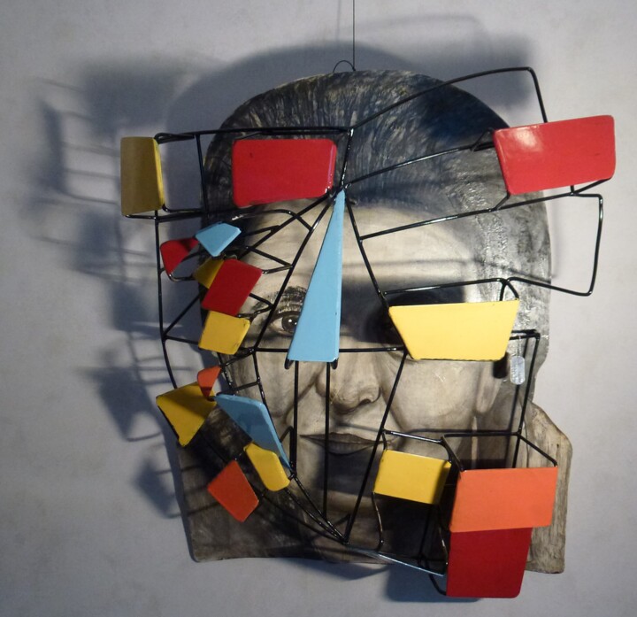Sculpture intitulée "L'oeuvre dans l'esp…" par Etienne Frouin (E9 Inertion), Œuvre d'art originale, Bois