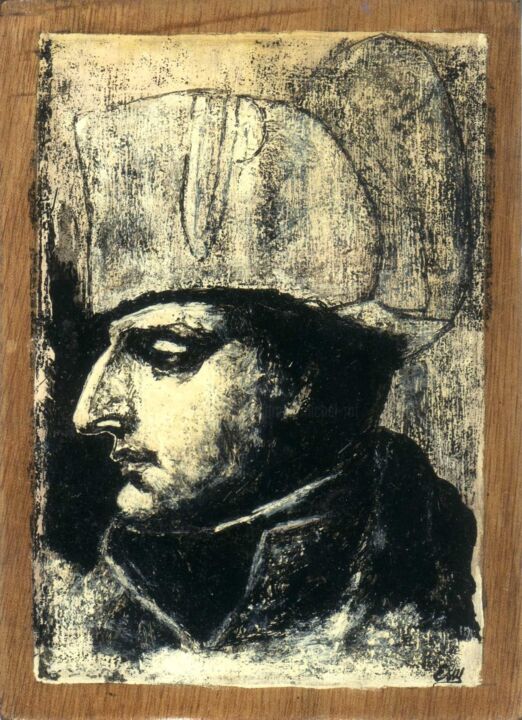 Pintura intitulada "Napoléon Bonaparte…" por Etienne Saint-Michel, Obras de arte originais, Tinta