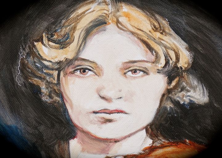 Pittura intitolato "Suzanne Valadon" da Etzi, Opera d'arte originale, Olio