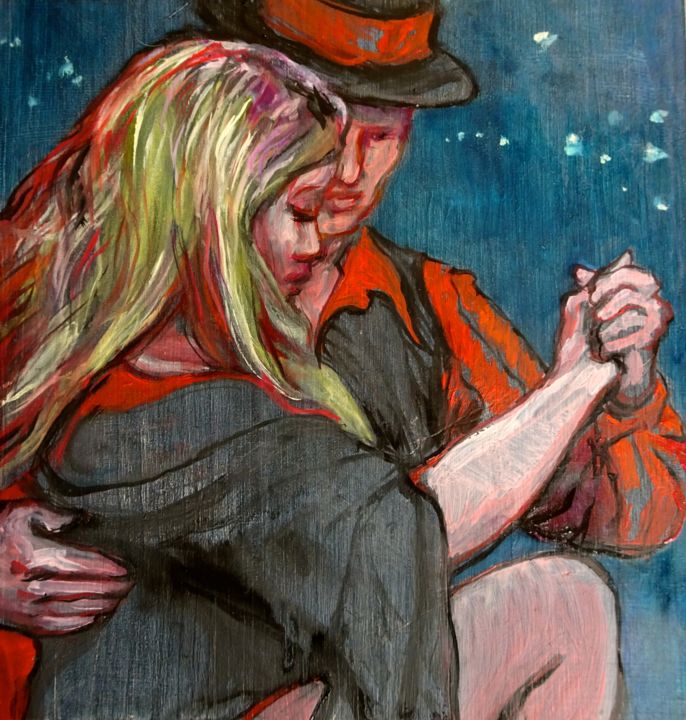 Blue Tango, Pittura da Etzi | ArtMajeur