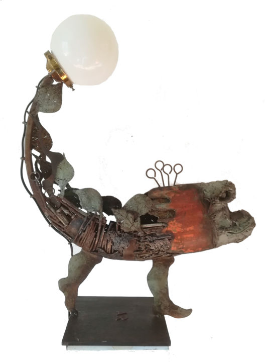 Design intitolato "Lampe_King Kong Fish" da Bal, Opera d'arte originale, apparecchio