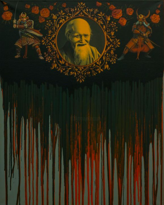 Картина под названием "Morihei" - Eugene Panov, Подлинное произведение искусства, Масло