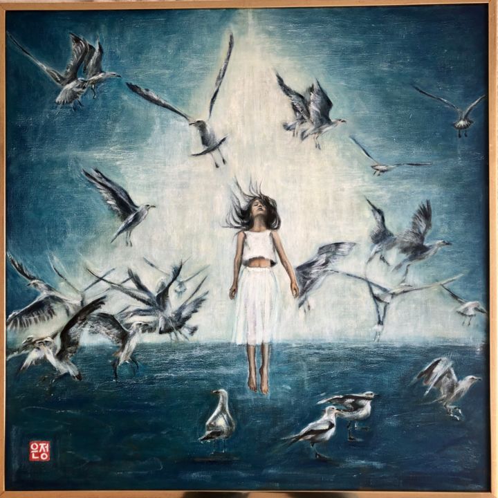 Painting titled "Elevation" by Natalie Part, Original Art, Oil