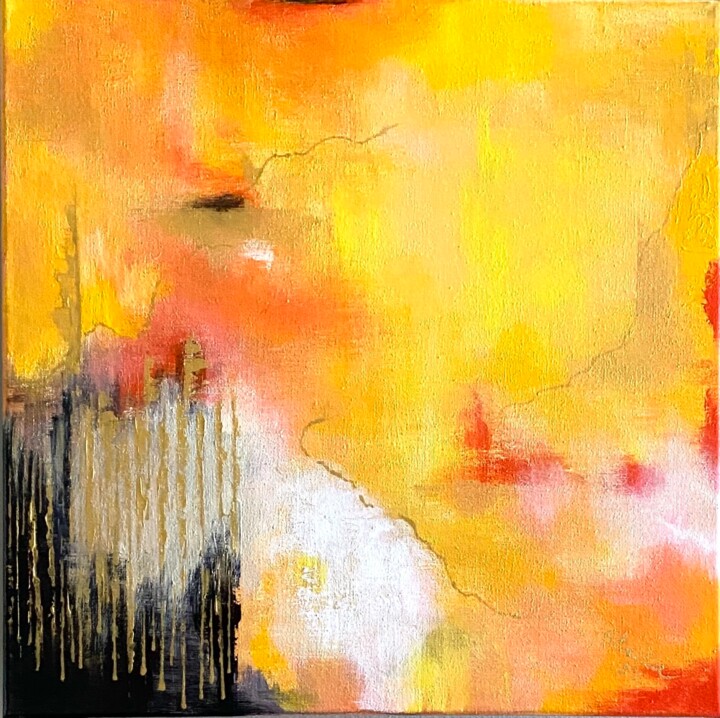 Peinture intitulée "Sunset" par Stella Park, Œuvre d'art originale, Acrylique