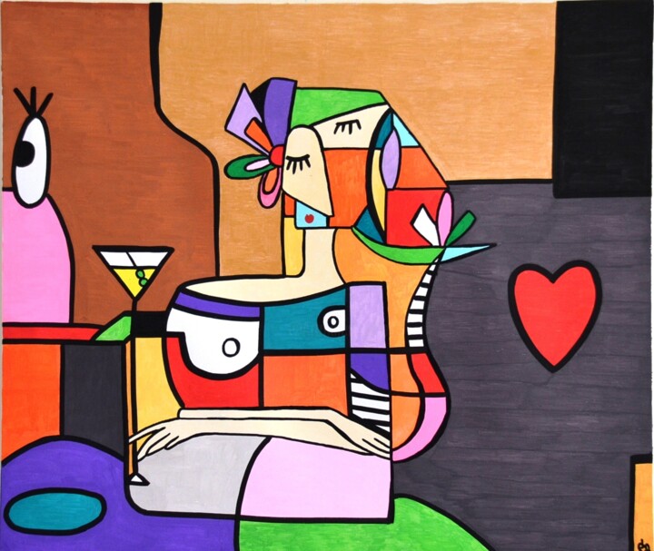 Painting titled "Margarita time" by Euphoria By Syrine, Original Artwork, Acrylic
