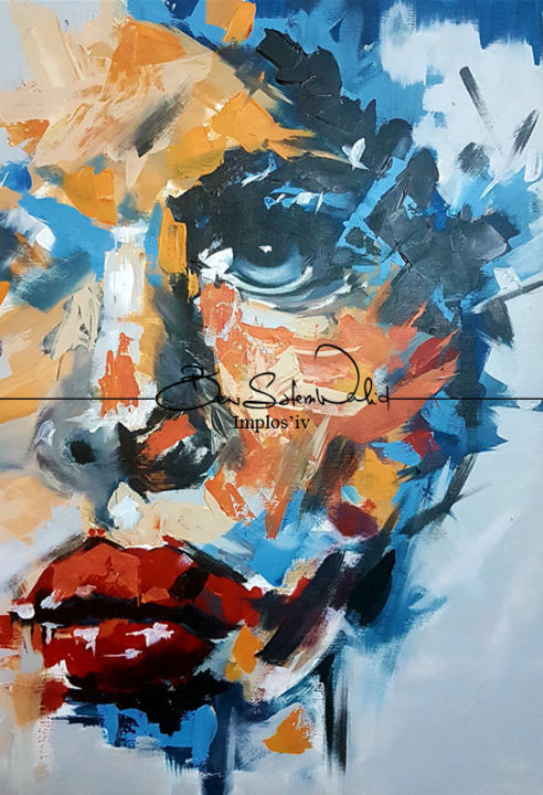 Painting titled "Lucie" by Bswalid, Original Artwork