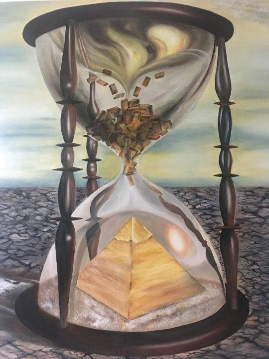 Malarstwo zatytułowany „Apocalips” autorstwa Cezar Dron, Oryginalna praca, Olej