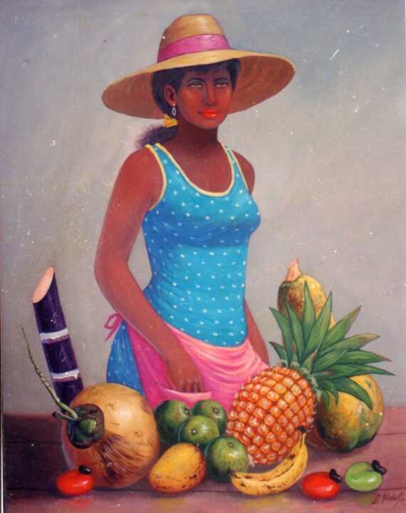 Painting titled "MACHANTA ,CUADRO CO…" by Eusebio Vidal, Original Artwork, Oil