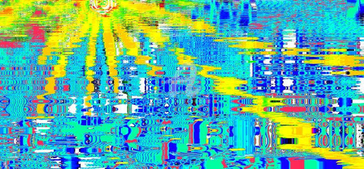 Arts numériques intitulée "REFLETS matin radie…" par Ev.A. Ramlot, Œuvre d'art originale