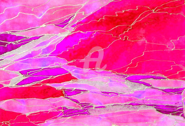 Arte digital titulada "cimes-aube.jpg" por Ev.A. Ramlot, Obra de arte original, Collages