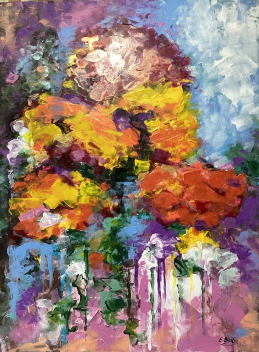 "Lilac Serenity" başlıklı Tablo Eva Bazhenova tarafından, Orijinal sanat, Petrol