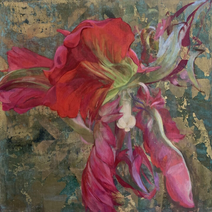 Malarstwo zatytułowany „Tulip_03” autorstwa Eva Buchmuller, Oryginalna praca, Akryl Zamontowany na Karton