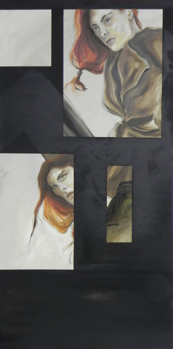 Peinture intitulée "The Vamps of Egon S…" par Eva Lacres, Œuvre d'art originale, Huile