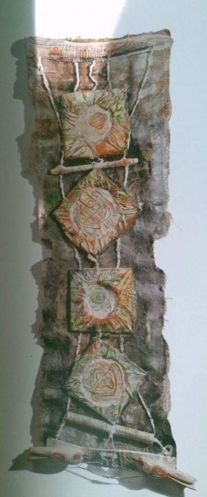 Arte têxtil intitulada "Arbol" por Levamelinda, Obras de arte originais, Tecido