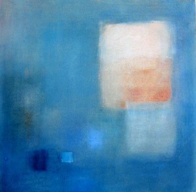 Painting titled "Blue" by Eva Ryn Johannissen, Original Artwork