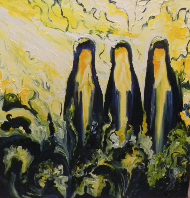 Картина под названием "Троица" - Eva Shturma, Подлинное произведение искусства