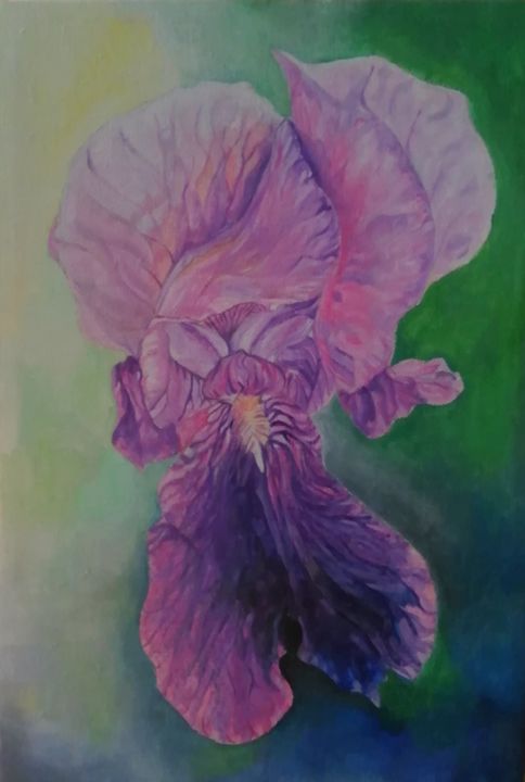Pittura intitolato "Iris" da Eva Tonelato, Opera d'arte originale, Acrilico