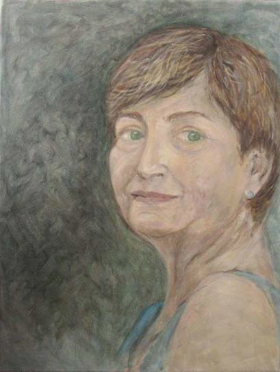 Painting titled "Me" by Eva Ban Gophen, Original Artwork, Oil