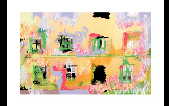 Grafika cyfrowa / sztuka generowana cyfrowo zatytułowany „Janelas Belas” autorstwa Eva Lé, Oryginalna praca