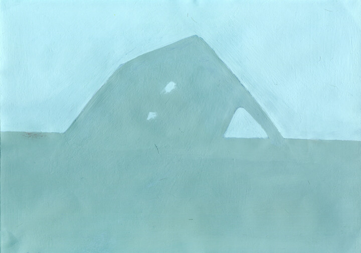 Pintura titulada "wave house part 2" por Evangelos Papapostolou, Obra de arte original, Acrílico