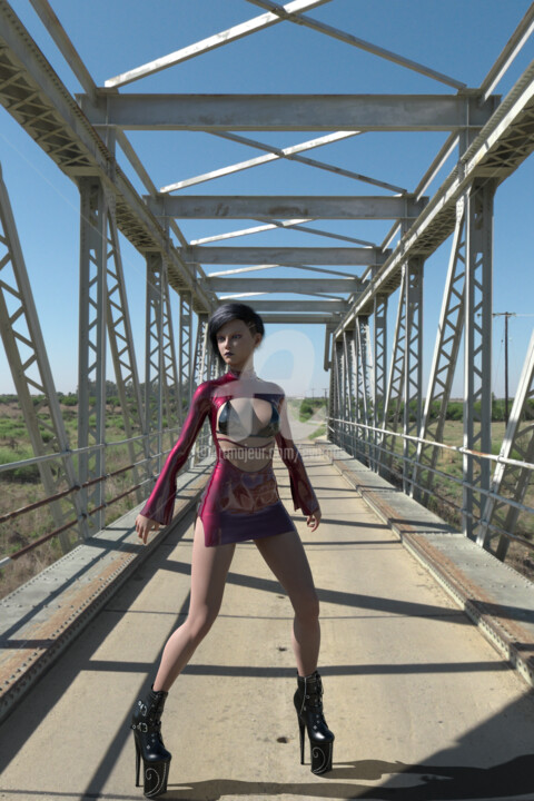 Arte digital titulada "Bridge closed" por E. Vargas, Obra de arte original, Modelado 3D