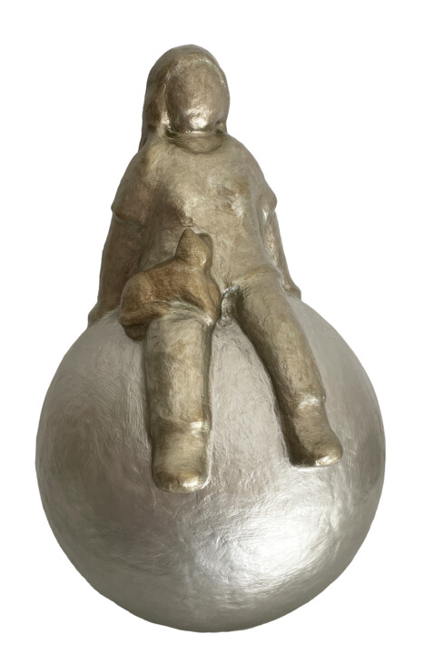 Rzeźba zatytułowany „My cat” autorstwa Eva Rouwens, Oryginalna praca, Żywica
