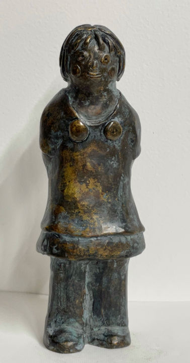 Sculpture titled "Caroline - bronze P…" by Eva Rouwens, Original Artwork, Bronze