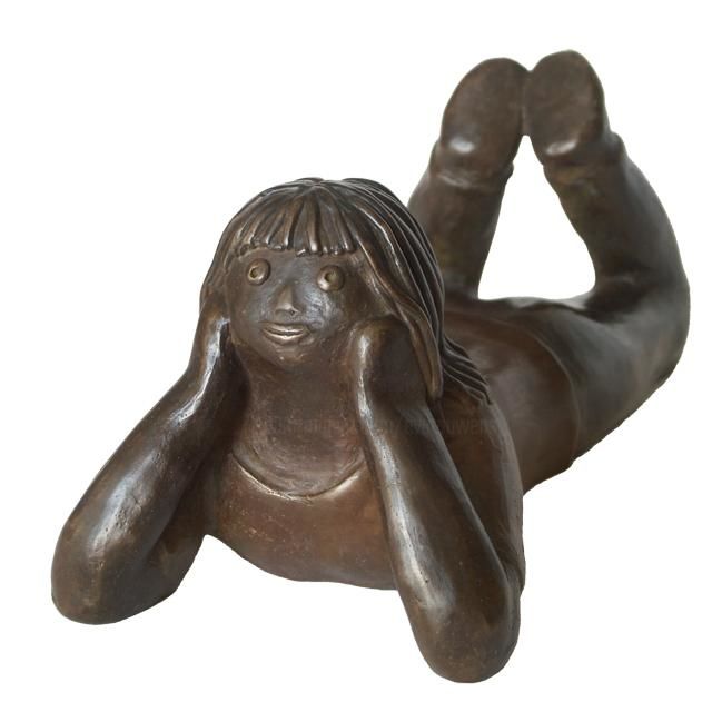 Sculpture titled "Penélope - bronze 1…" by Eva Rouwens, Original Artwork, Bronze
