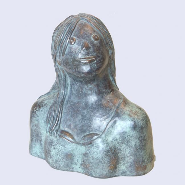 Sculpture titled "Lucie - bronze 2/8…" by Eva Rouwens, Original Artwork, Bronze
