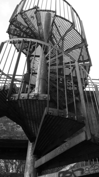 Photographie intitulée "escalier" par Caroline Valnet, Œuvre d'art originale
