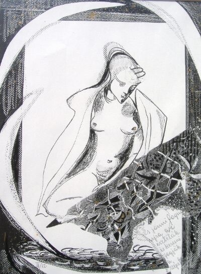 Disegno intitolato "Rebirth" da Eve B'Ay, Opera d'arte originale