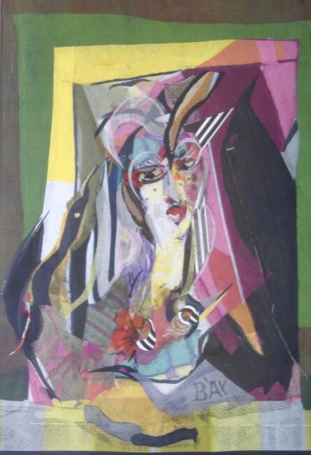 Painting titled "Incognito (Veiled w…" by Eve B'Ay, Original Artwork, Oil