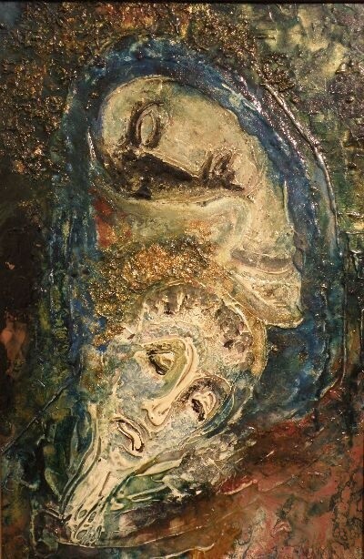 Painting titled "Pietá" by Eve B'Ay, Original Artwork