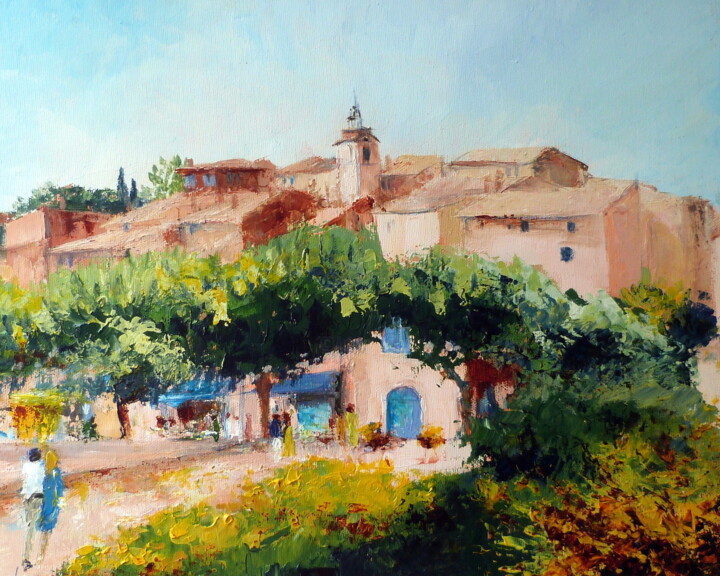 Painting titled "roussillon" by Eve Hernandez, Original Artwork, Acrylic